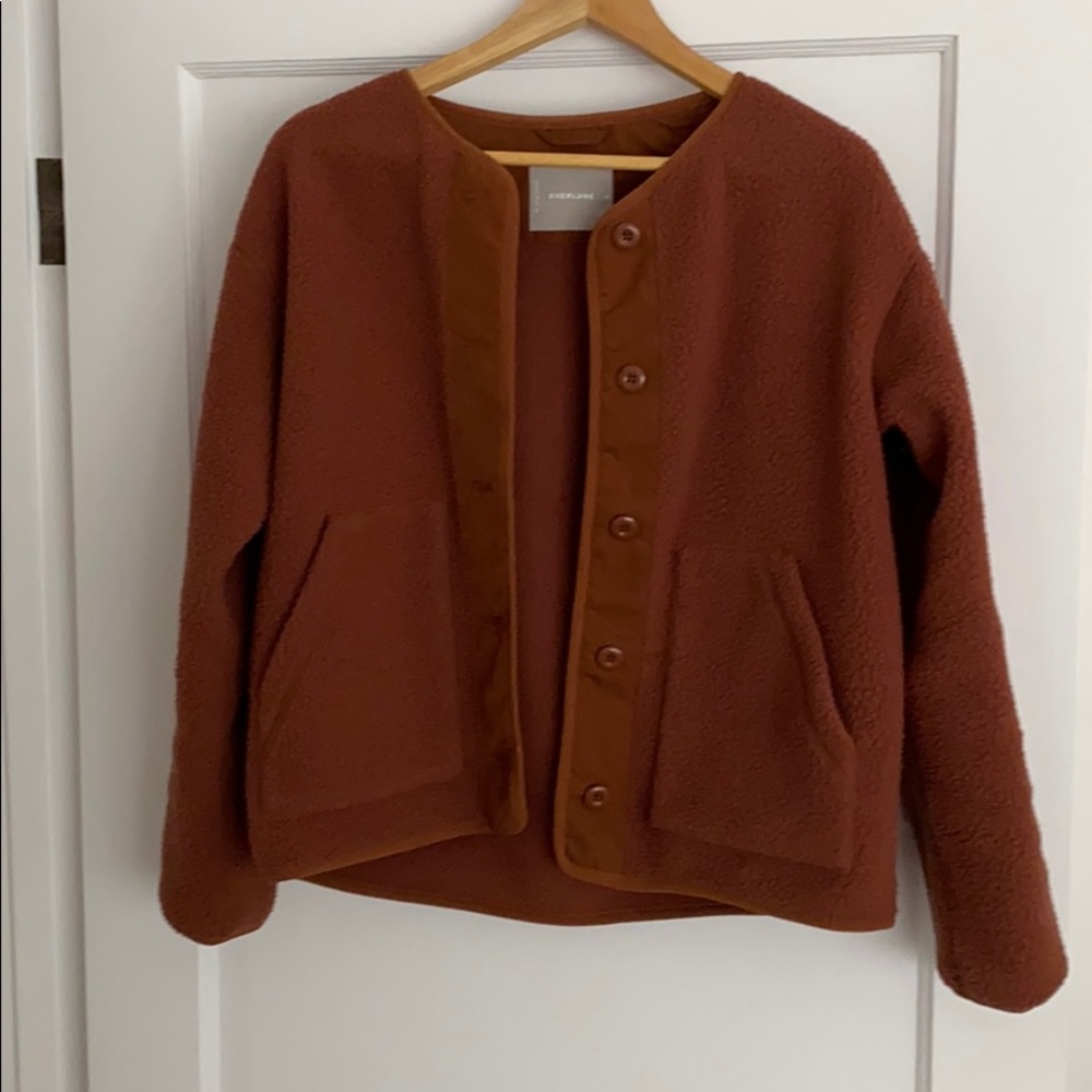 Everlane ReNew Teddy Liner - Cocoa Brown